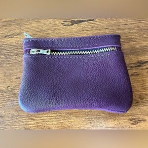 Portland Leather Plum Double Zip